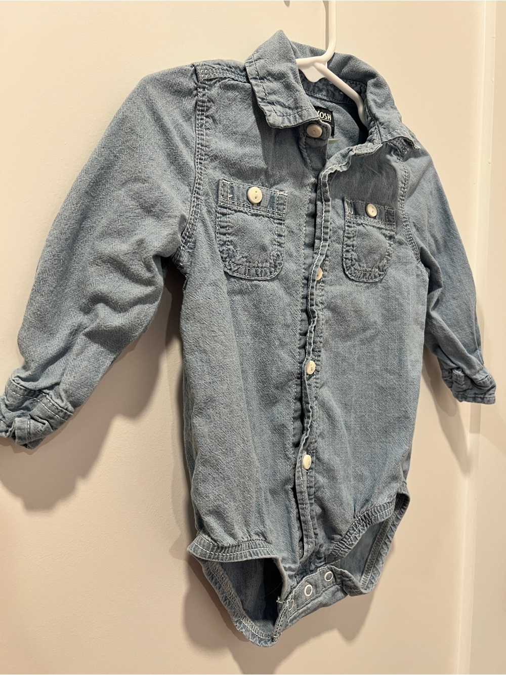 OshKosh B’gosh Chambray Button-Up Bodysuit | 18 Months